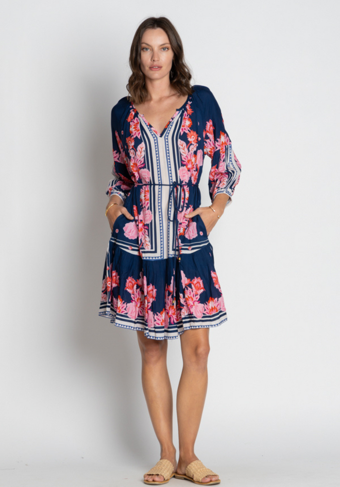 Load image into Gallery viewer, LULASOUL LADERA DRESS - NAVY