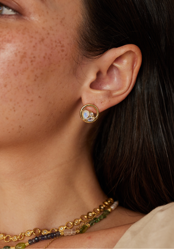 TONI MAY PIA STUDS - GOLD