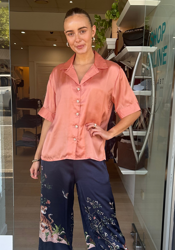 RUBYYAYA GEORGIA SHIRT - PINK