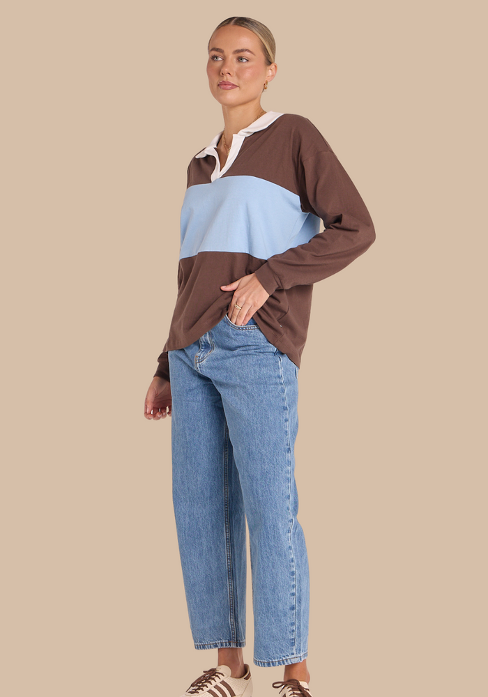 Load image into Gallery viewer, FEATHER + NOISE CARSON SWEATER - COCOA