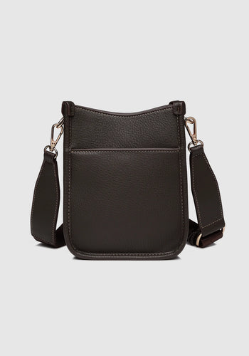 LOUENHIDE PARKER PHONE CROSSBODY BAG - CHOCOLATE