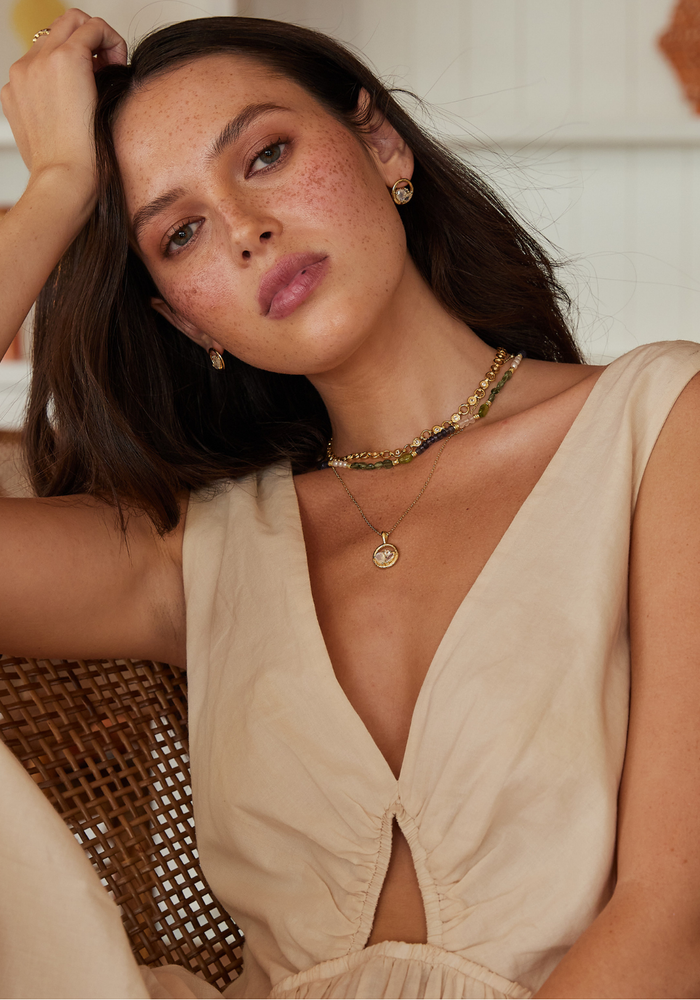 Load image into Gallery viewer, TONI MAY PIA STUDS - GOLD