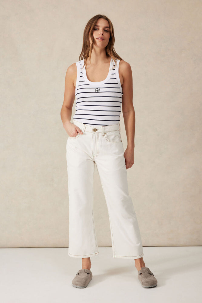Load image into Gallery viewer, CERES LIFE CONTOUR SCOOP TANK - NEW NAVY MONOGRAM