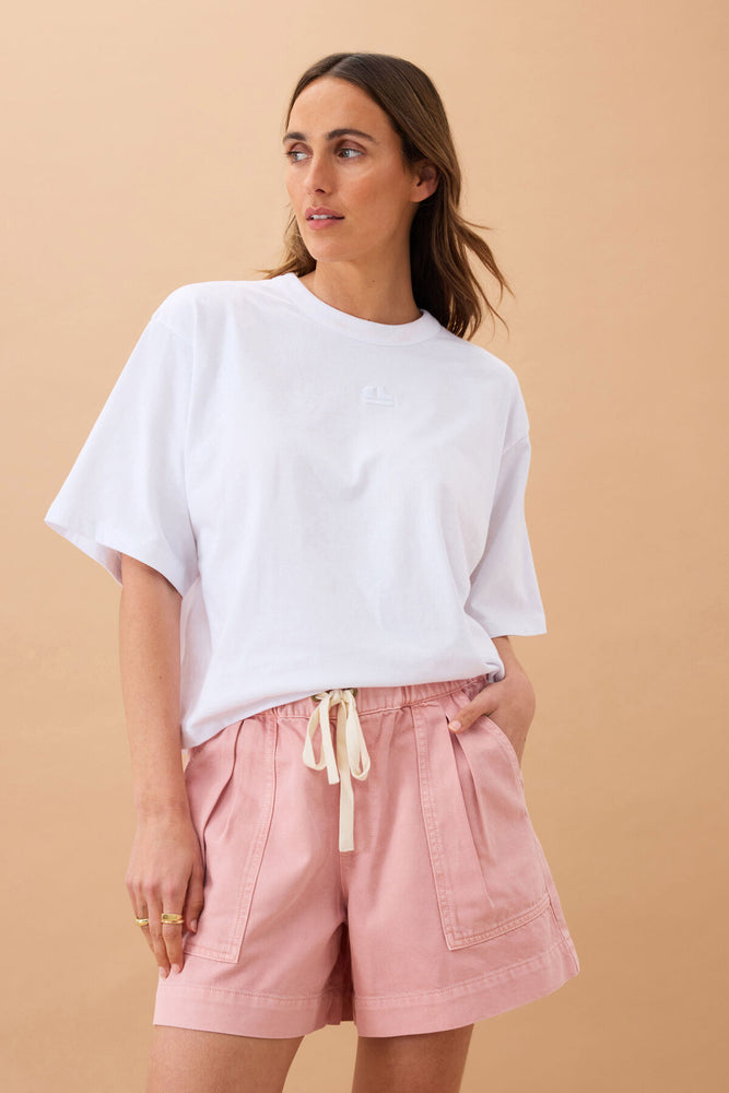 Load image into Gallery viewer, CERES LIFE DARCY RELAXED EVERYDAY SHORT - WASHED PINK
