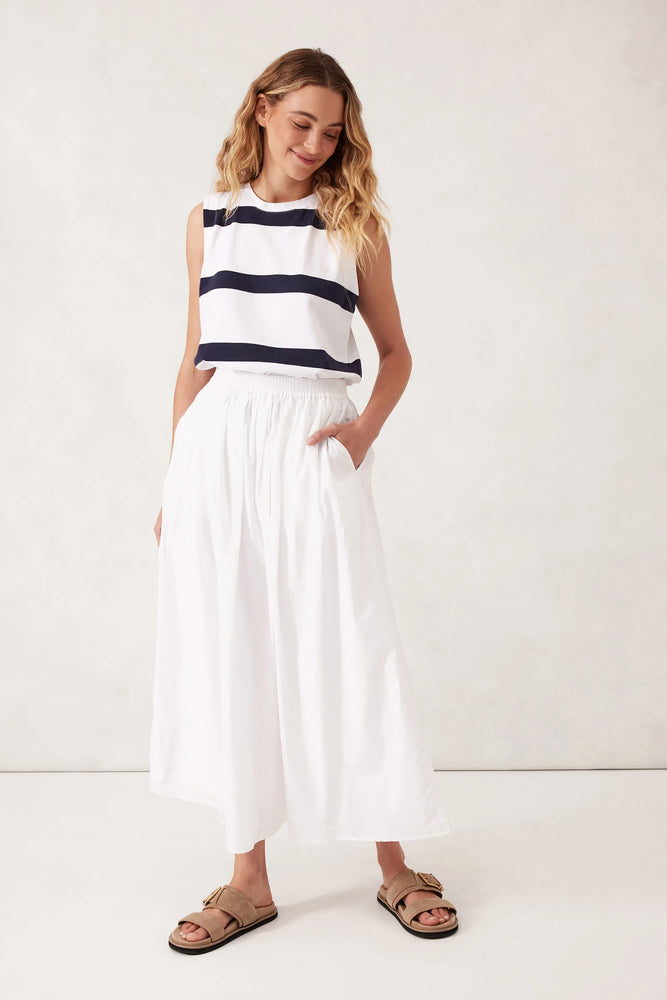 Load image into Gallery viewer, CERES LIFE FLORENCE MAXI SKIRT - WHITE
