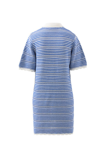 CERES LIFE NALA KNIT MINI DRESS - SUMMER BLUE STRIPE