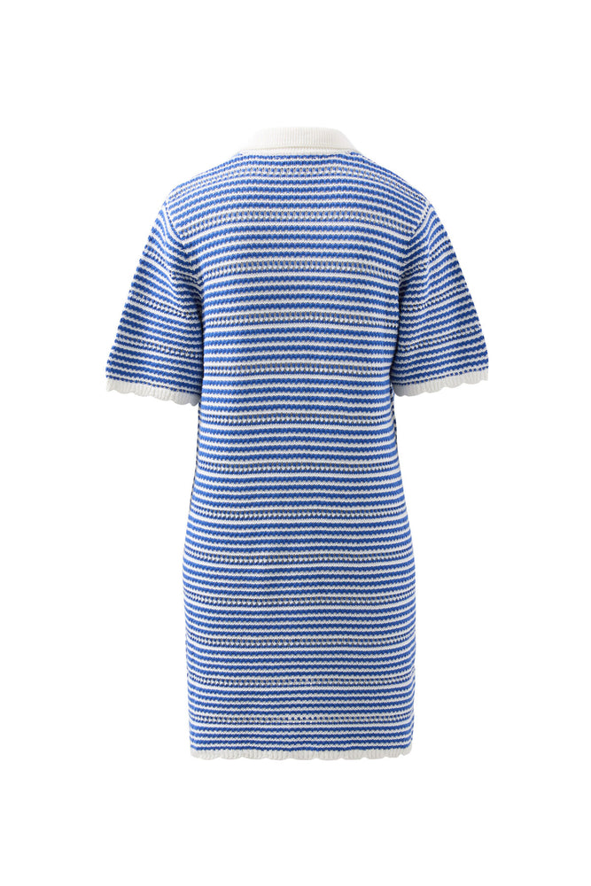 Load image into Gallery viewer, CERES LIFE NALA KNIT MINI DRESS - SUMMER BLUE STRIPE