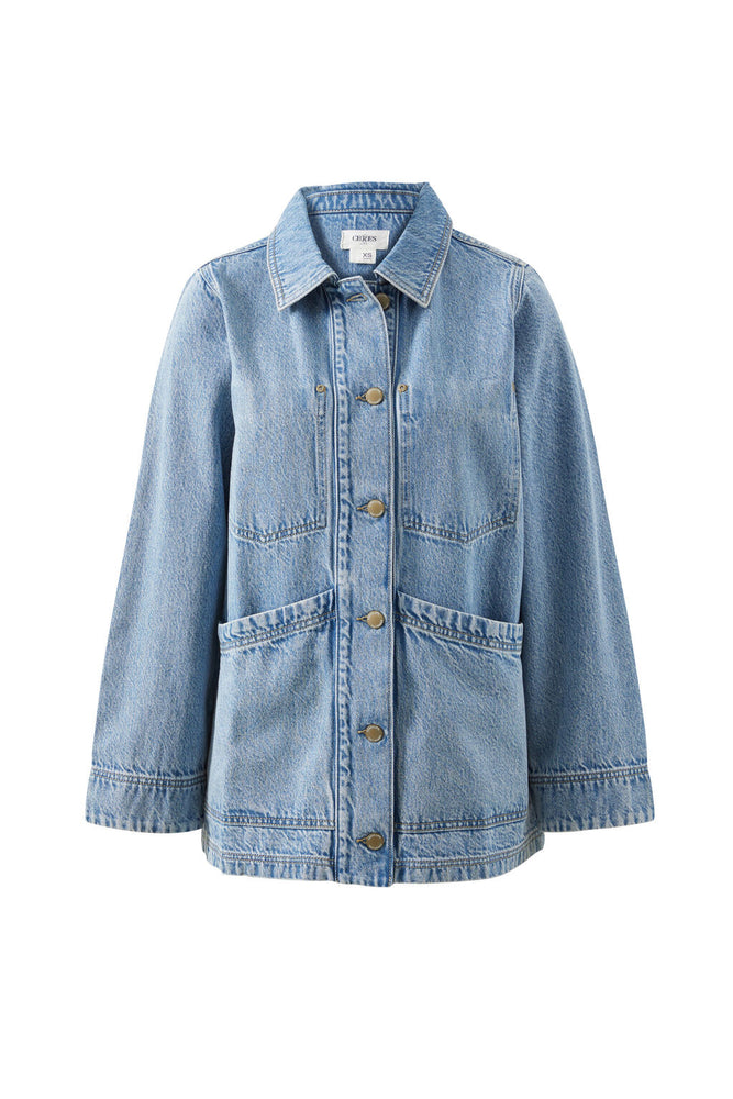 Load image into Gallery viewer, CERES LIFE AVA CHORE SHACKET - VINTAGE BLUE