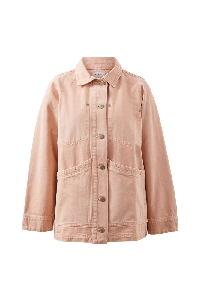 Load image into Gallery viewer, CERES LIFE AVA CHORE SHACKET - WASHED PINK
