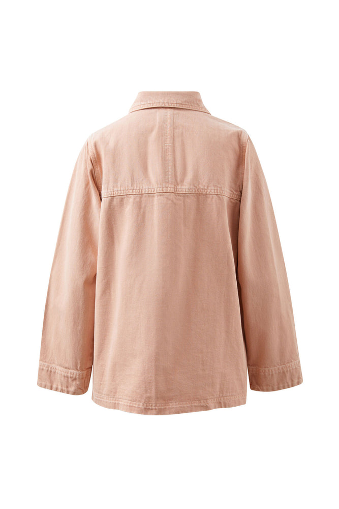 Load image into Gallery viewer, CERES LIFE AVA CHORE SHACKET - WASHED PINK