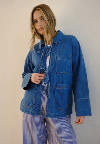 CERES LIFE TIE DENIM JACKET