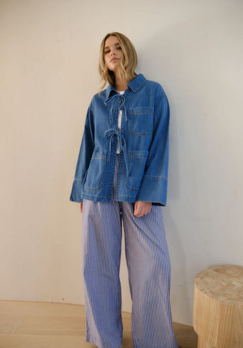 CERES LIFE TIE DENIM JACKET