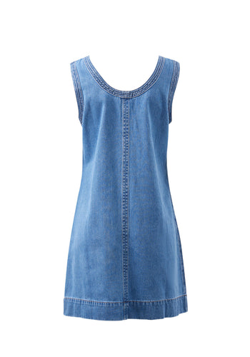 CERES LIFE SUNNY DENIM TANK DRESS - VINTAGE BLUE