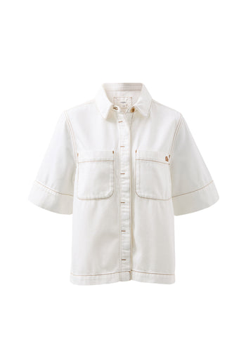 CERES LIFE NOA SHORT SLEEVE SHIRT - FRESH ECRU