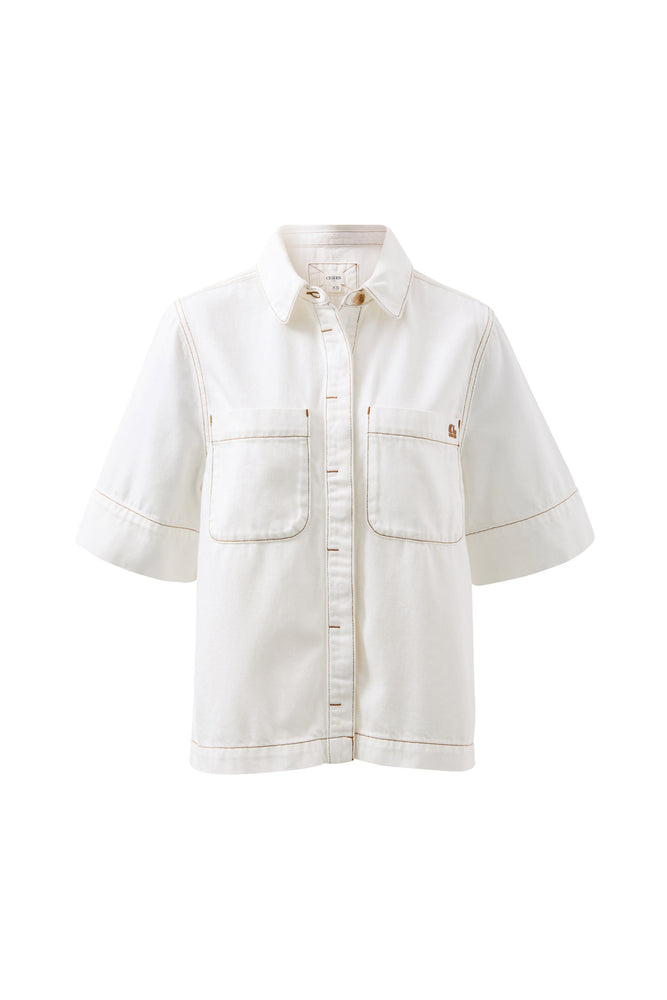 Load image into Gallery viewer, CERES LIFE NOA SHORT SLEEVE SHIRT - FRESH ECRU
