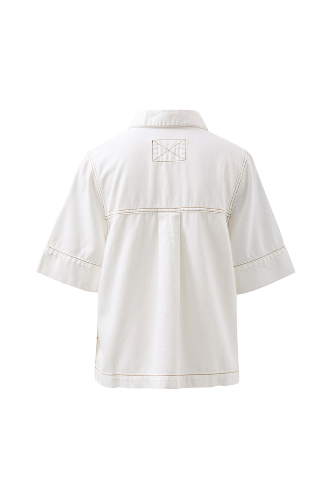 Load image into Gallery viewer, CERES LIFE NOA SHORT SLEEVE SHIRT - FRESH ECRU