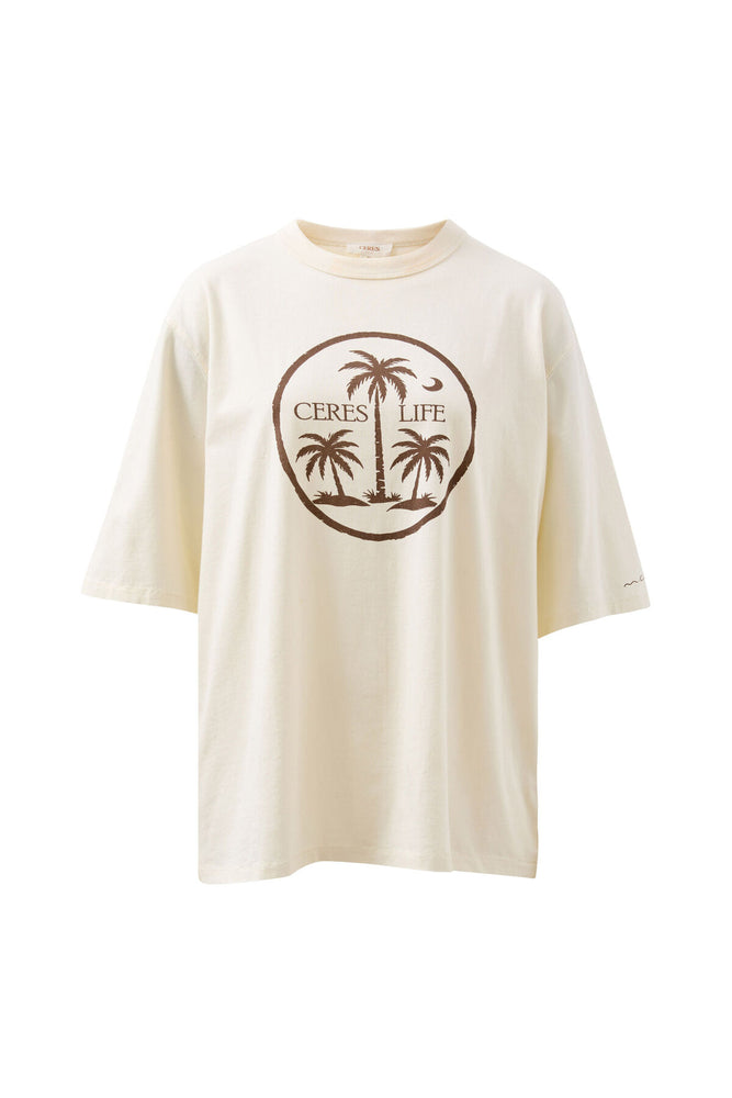 Load image into Gallery viewer, CERES LIFE LIV OVERSIZED TEE - ISLAND PALMS