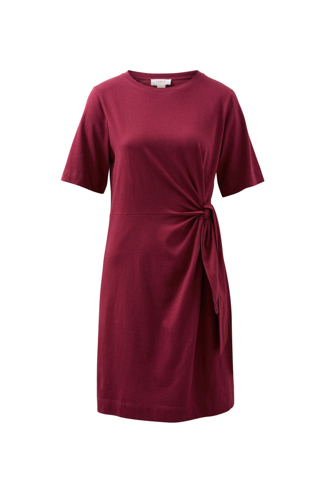 Load image into Gallery viewer, CERES LIFE AGNES TIE MINI TEE DRESS - POMEGRANTE