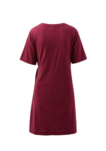 CERES LIFE AGNES TIE MINI TEE DRESS - POMEGRANTE