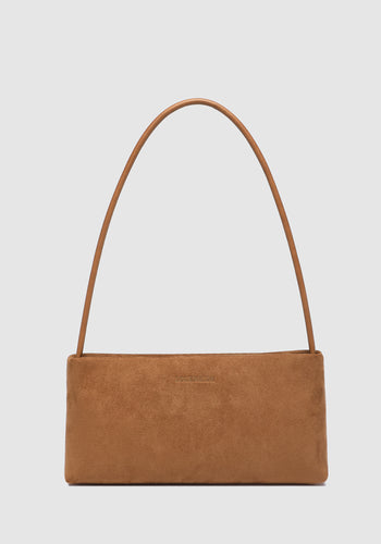 LOUENHIDE LARA HANDBAG - SUEDETTE TAN