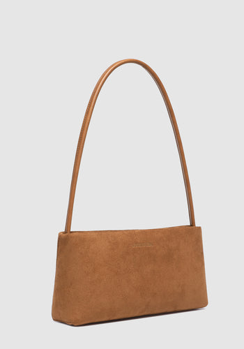 LOUENHIDE LARA HANDBAG - SUEDETTE TAN