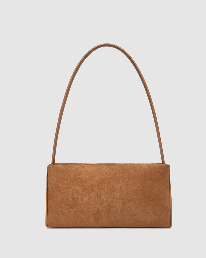 Load image into Gallery viewer, LOUENHIDE LARA HANDBAG - SUEDETTE TAN