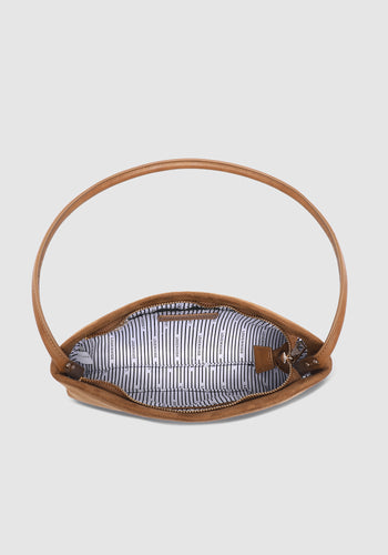 LOUENHIDE LARA HANDBAG - SUEDETTE TAN