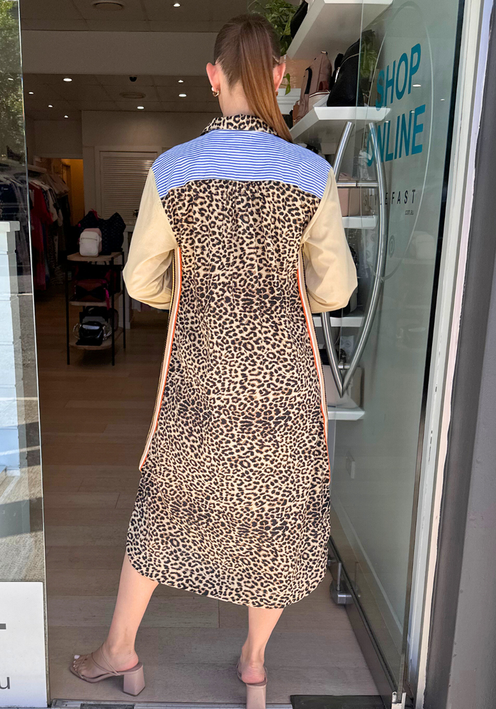 Load image into Gallery viewer, LULA SOUL LA FRONTERA SHIRTMAKER - PINSTRIPE