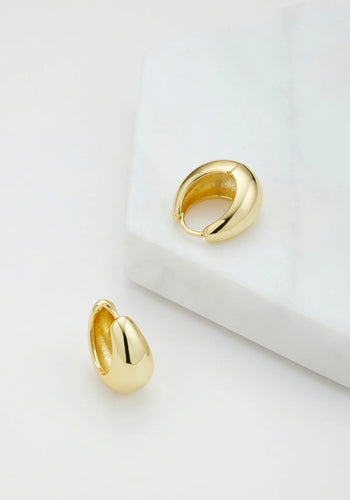 ZAFINO STEPH HOOP LARGE- GOLD