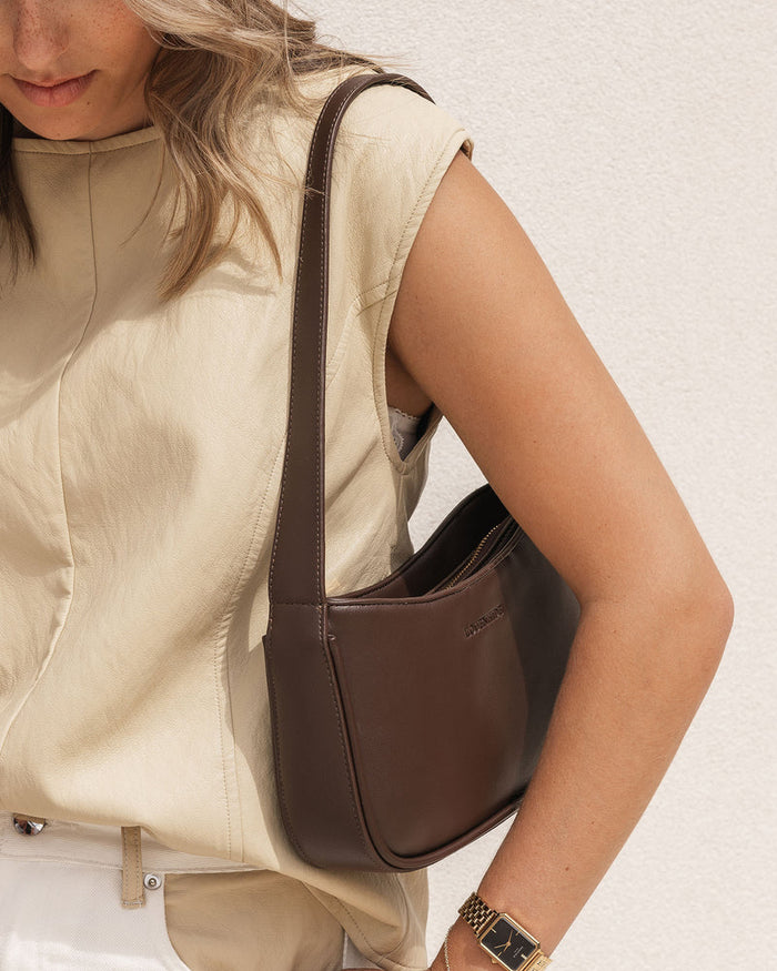 Load image into Gallery viewer, LOUENHIDE IVY SHOULDER BAG - CHOCOLATE