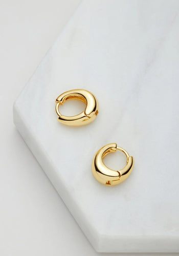 ZAFINO STEPH HOOP MEDIUM - GOLD