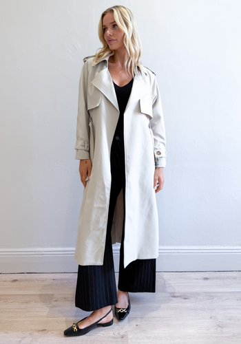 TALIA TRENCH COAT - NEUTRAL