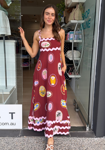 SHARNI MAXI DRESS - VACAY PRINT