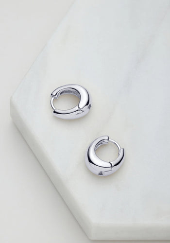ZAFINO STEPH HOOP MEDIUM - SILVER