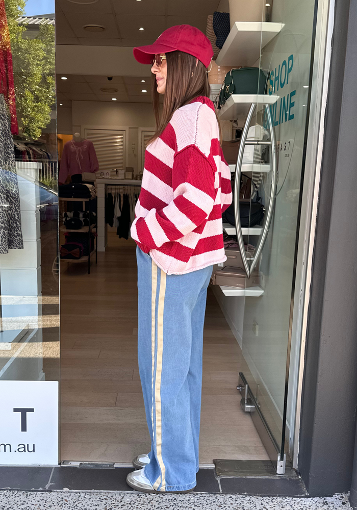 Load image into Gallery viewer, ROMY RACER JEANS - LIGHT DENIM
