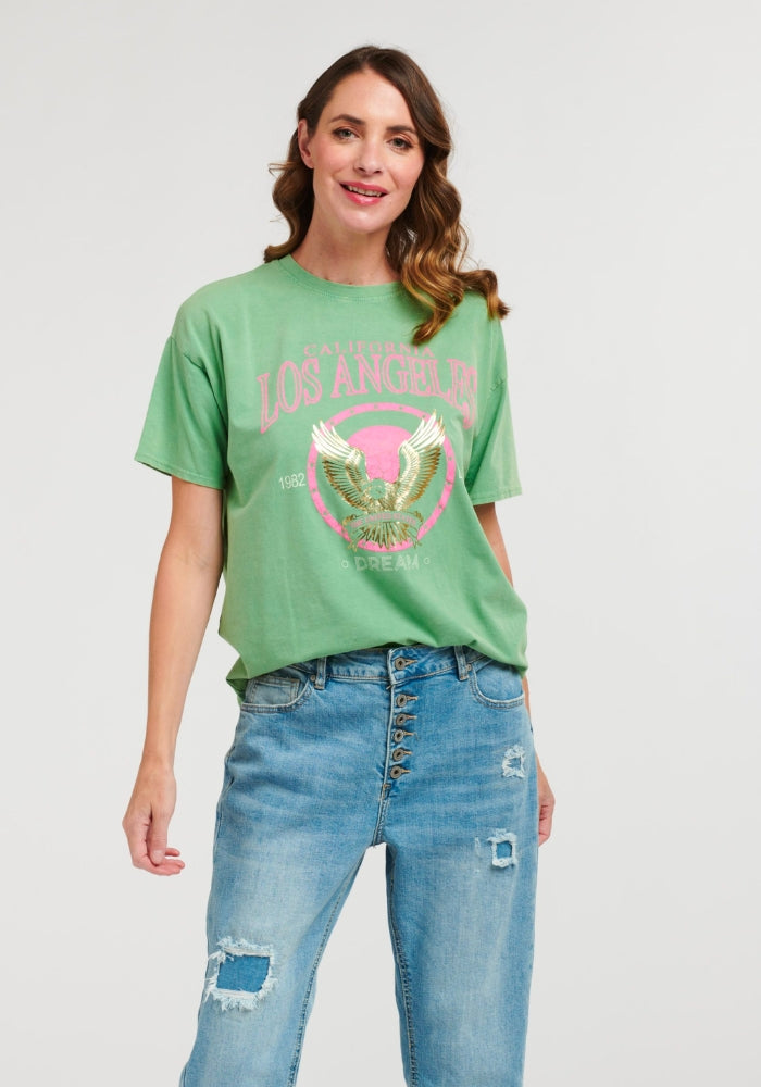 Load image into Gallery viewer, L.A. TEE SHIRT - GREEN