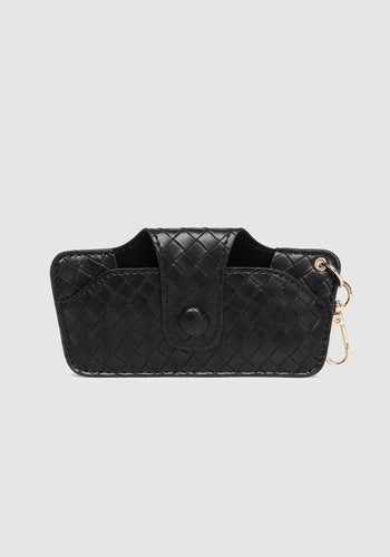 LOUENHIDE SKITTLE SUNGLASS CASE - WOVEN BLACK