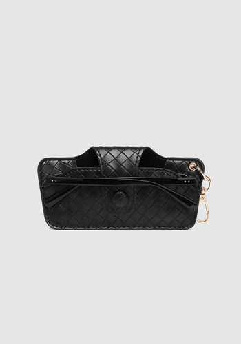 LOUENHIDE SKITTLE SUNGLASS CASE - WOVEN BLACK