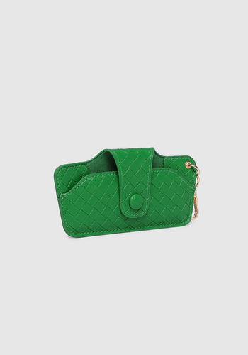 LOUENHIDE SKITTLE SUNGLASS CASE - WOVEN GREEN