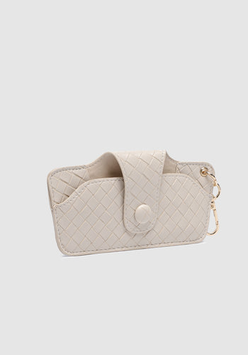 LOUENHIDE SKITTLE SUNGLASS CASE - WOVEN VANILLA