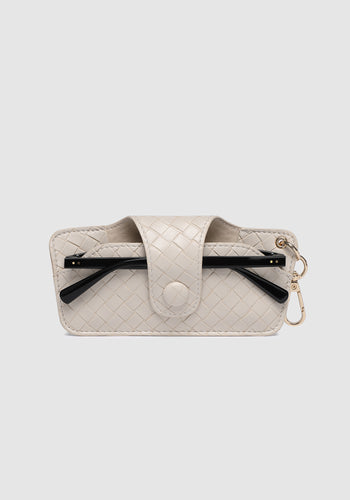 LOUENHIDE SKITTLE SUNGLASS CASE - WOVEN VANILLA