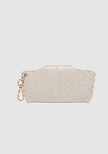 LOUENHIDE SKITTLE SUNGLASS CASE - WOVEN VANILLA