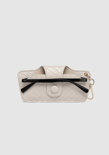 LOUENHIDE SKITTLE SUNGLASS CASE - WOVEN VANILLA