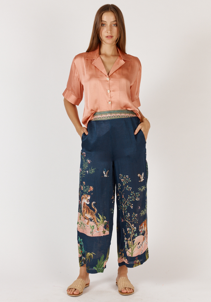 Load image into Gallery viewer, RUBYYAYA MACHALI PANT - NAVY