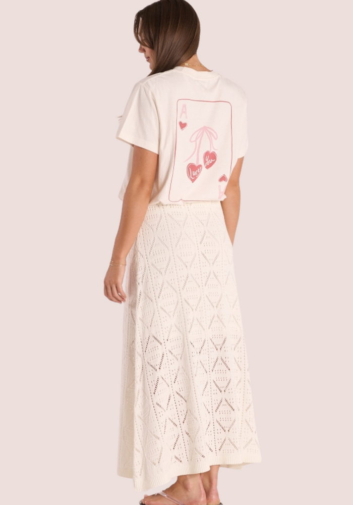 Load image into Gallery viewer, FEATHER + NOISE POPPY SKIRT - CREAM