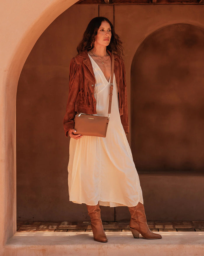 Load image into Gallery viewer, LOUENHIDE MILLIE CROSSBODY BAG - CARAMEL