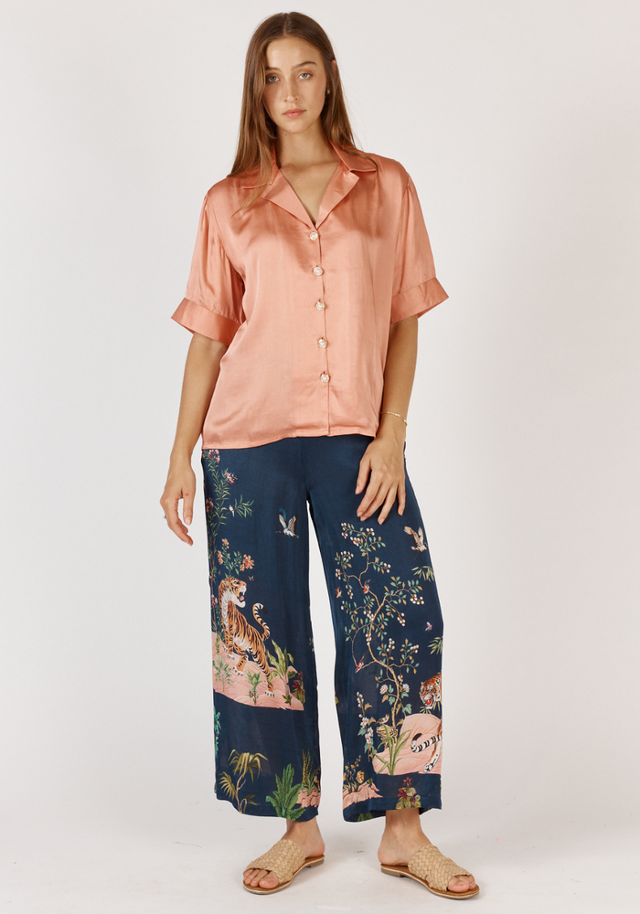 Load image into Gallery viewer, RUBYYAYA MACHALI PANT - NAVY