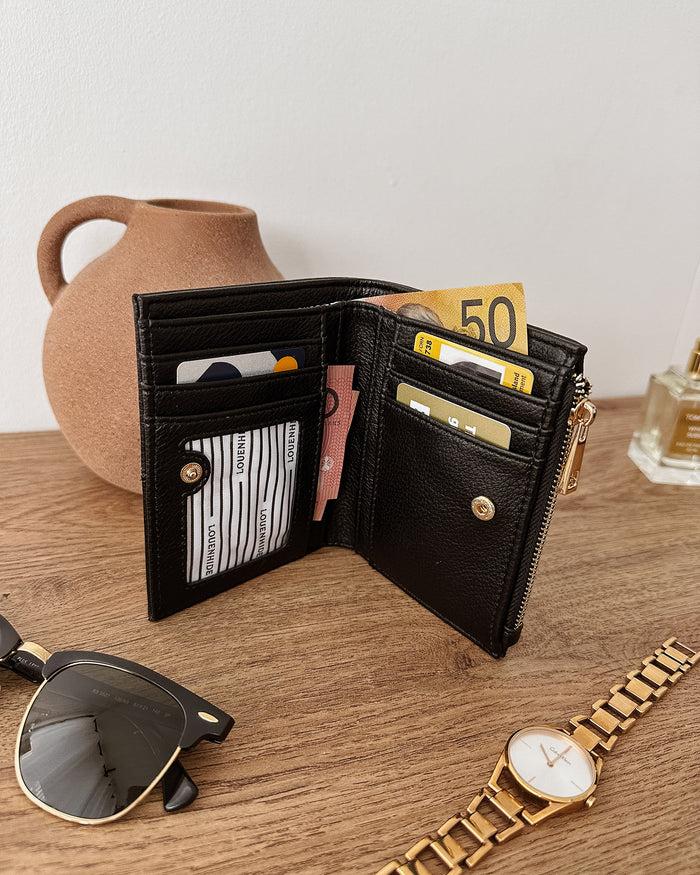 Load image into Gallery viewer, LOUENHIDE BLONDIE WALLET - BLACK