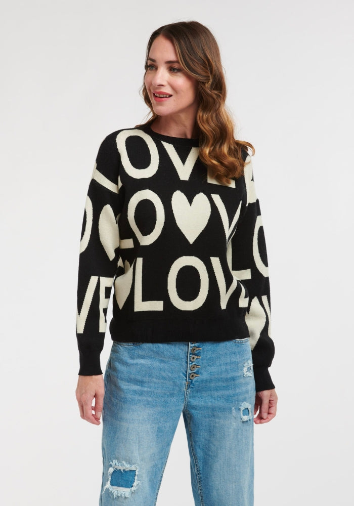 Load image into Gallery viewer, LOVER KNIT - BLACK AND BEIGE