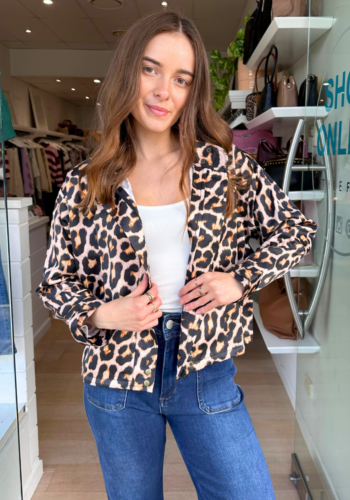 Load image into Gallery viewer, RUBYYAYA LONDOLOZI JACKET - LEOPARD